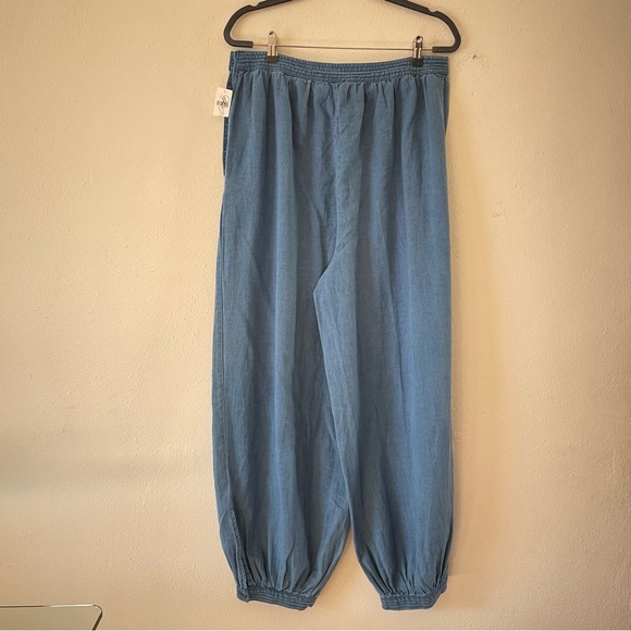 Anthropologie Denim Harem Pants Size M barrel oversized NWT - Picture 9 of 15